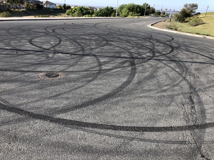 how to get tire marks off concrete
