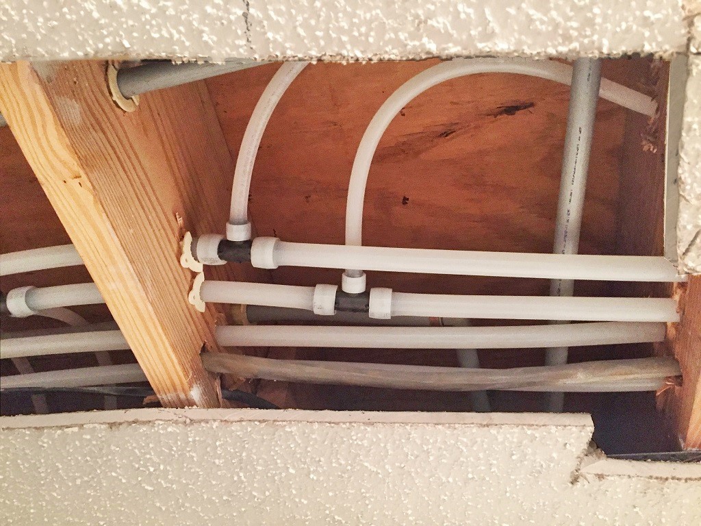 Repiping house with pex